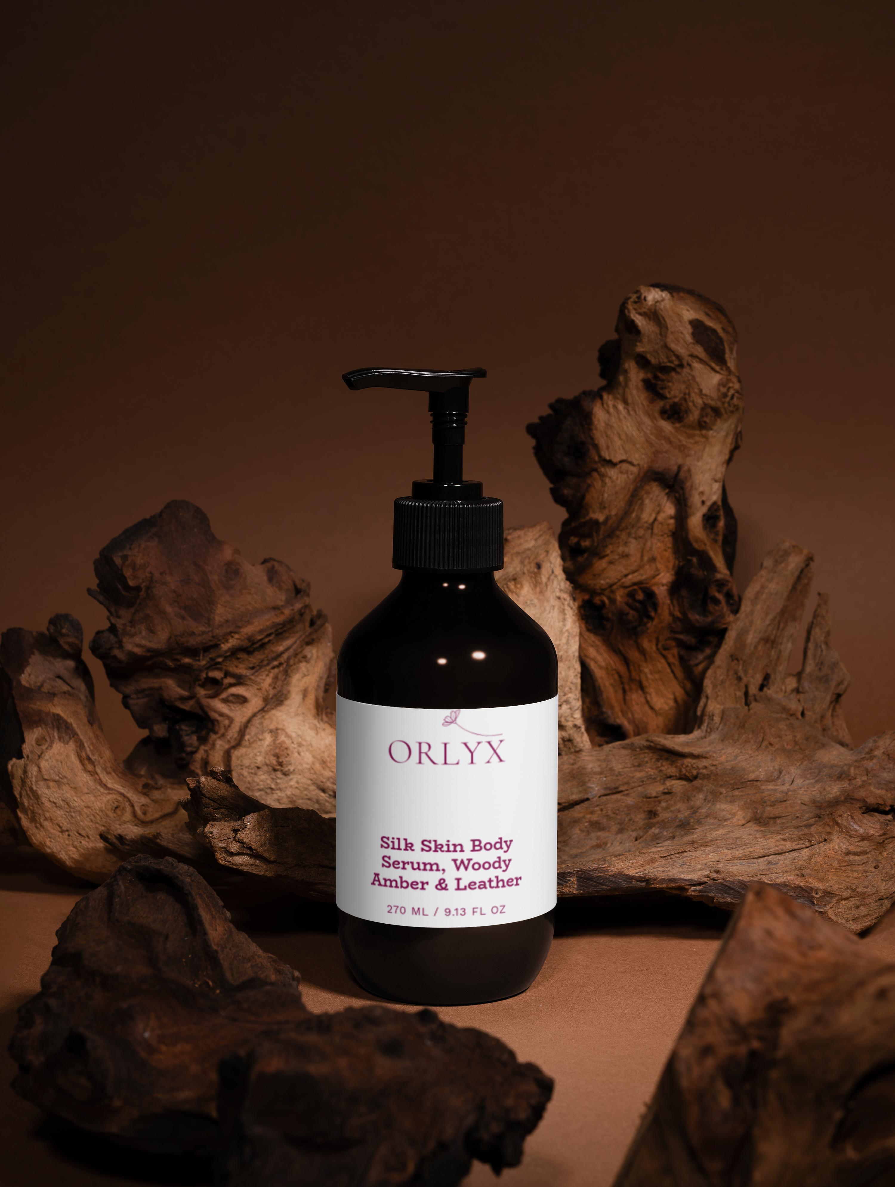 Silk Skin Body Serum, Woody Amber & Leather